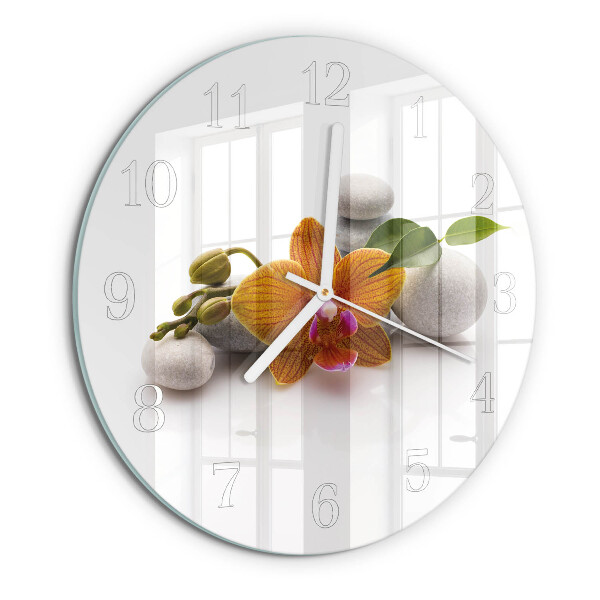 Orologio rotondo Orchidea
