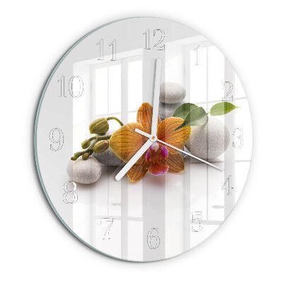 Orologio rotondo Orchidea