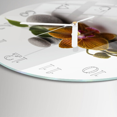 Orologio rotondo Orchidea