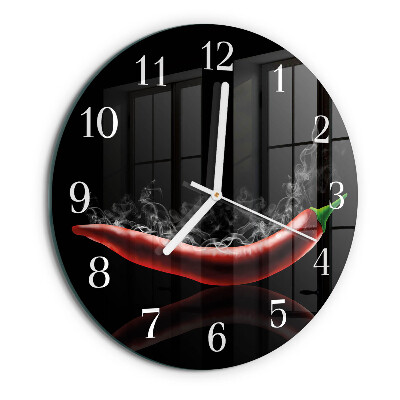 Orologio rotondo peperoncini