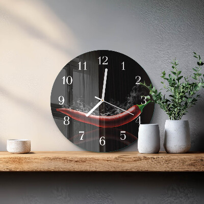 Orologio rotondo peperoncini