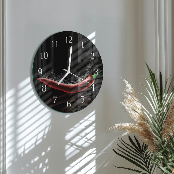 Orologio rotondo peperoncini