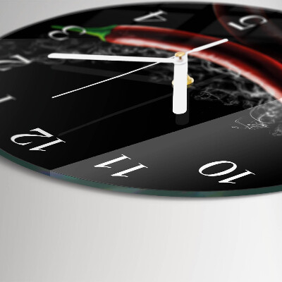 Orologio rotondo peperoncini