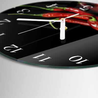 Orologio rotondo peperoncini