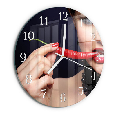 Orologio rotondo peperoncino