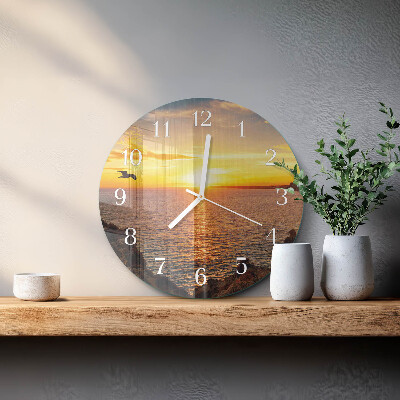 Orologio rotondo Tramonto