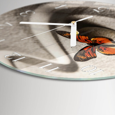 Orologio rotondo Farfalla
