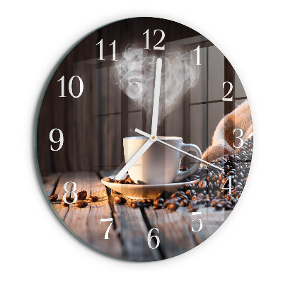 Orologio rotondo Amore per il caffè