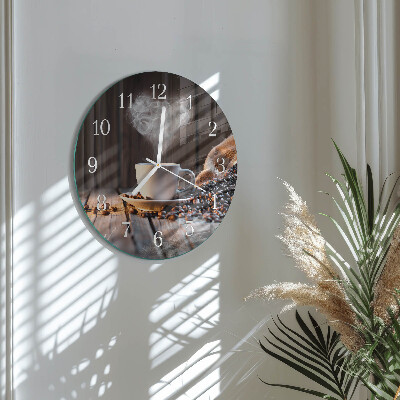 Orologio rotondo Amore per il caffè