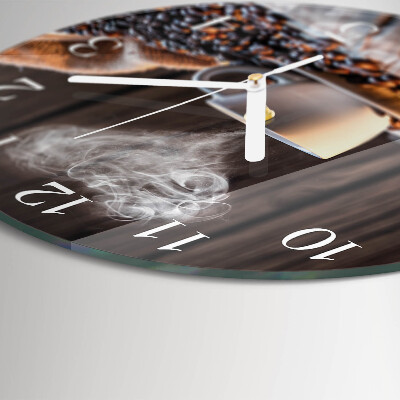 Orologio rotondo Amore per il caffè