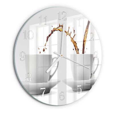 Orologio rotondo Tazze di caffè