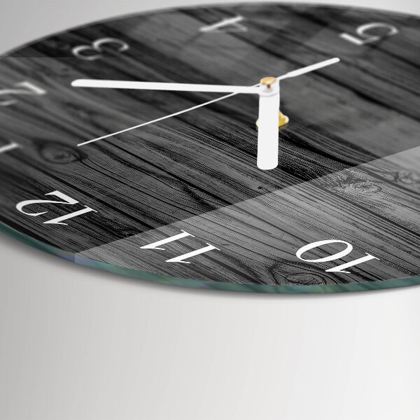 Orologio rotondo Legna