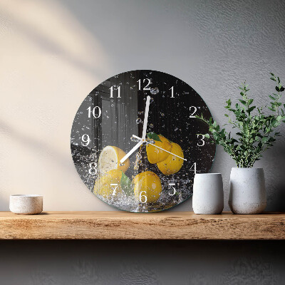 Orologio rotondo limoni
