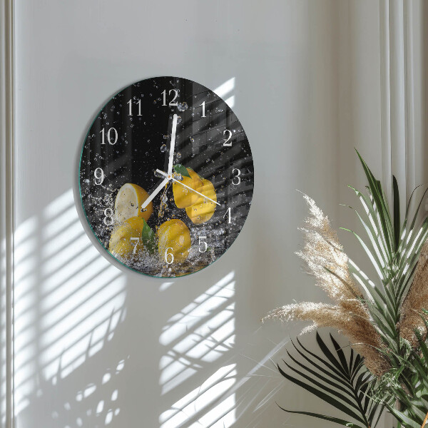 Orologio rotondo limoni
