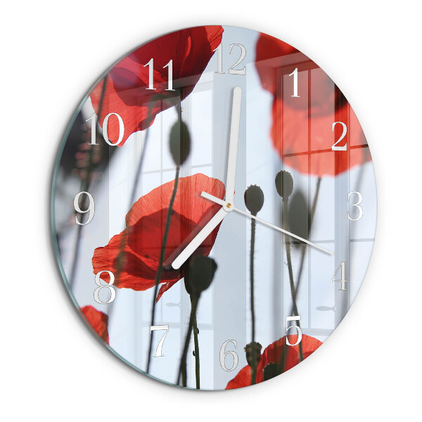 Orologio rotondo Papavero