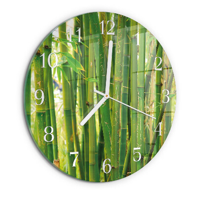 Orologio rotondo Pianta di bambù