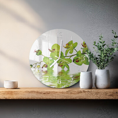 Orologio rotondo Orchidea