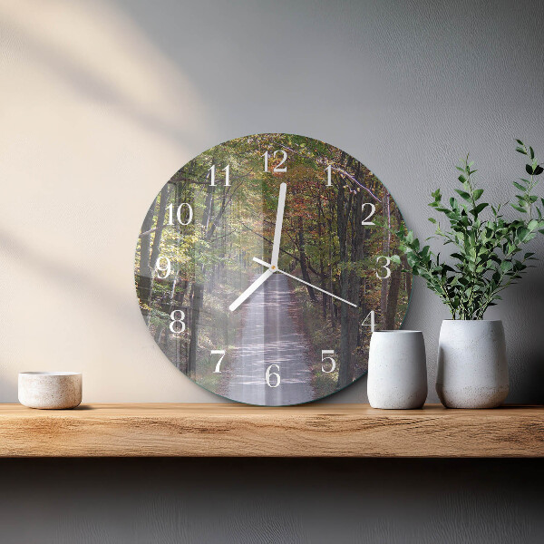 Orologio rotondo Sentiero forestale