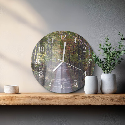 Orologio rotondo Sentiero forestale