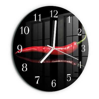 Orologio rotondo peperoncino