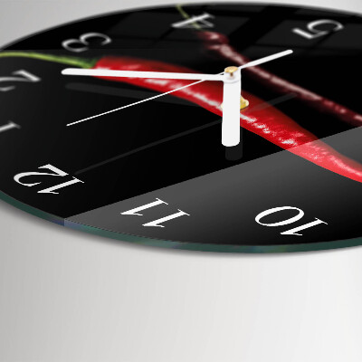 Orologio rotondo peperoncino