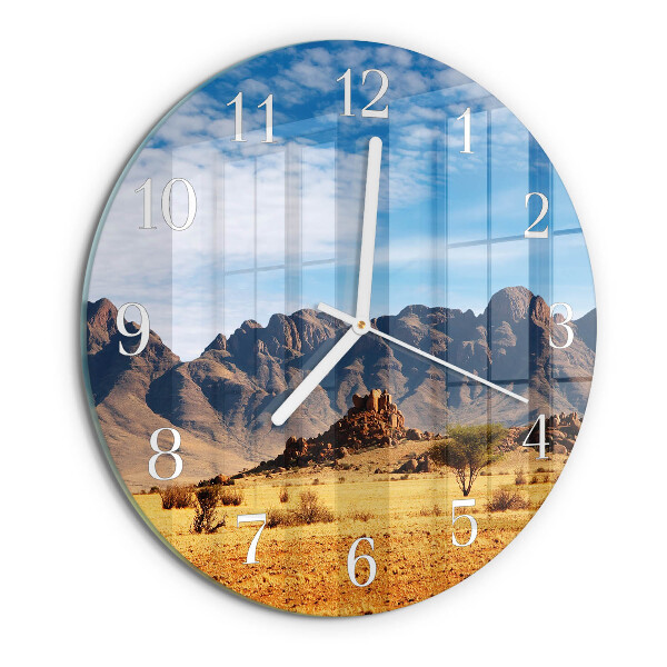 Orologio rotondo Montagne
