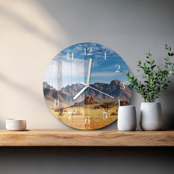 Orologio rotondo Montagne