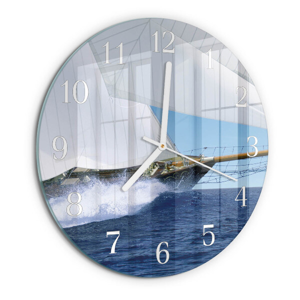 Orologio rotondo Barca a vela