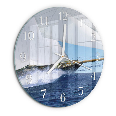 Orologio rotondo Barca a vela