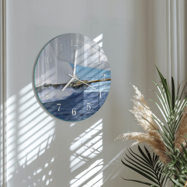 Orologio rotondo Barca a vela