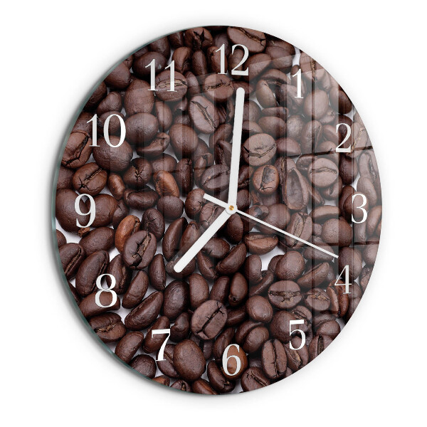 Orologio rotondo chicchi di caffè