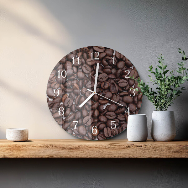 Orologio rotondo chicchi di caffè