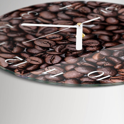Orologio rotondo chicchi di caffè