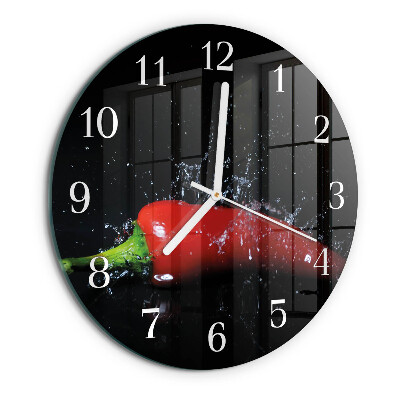 Orologio rotondo peperoncini