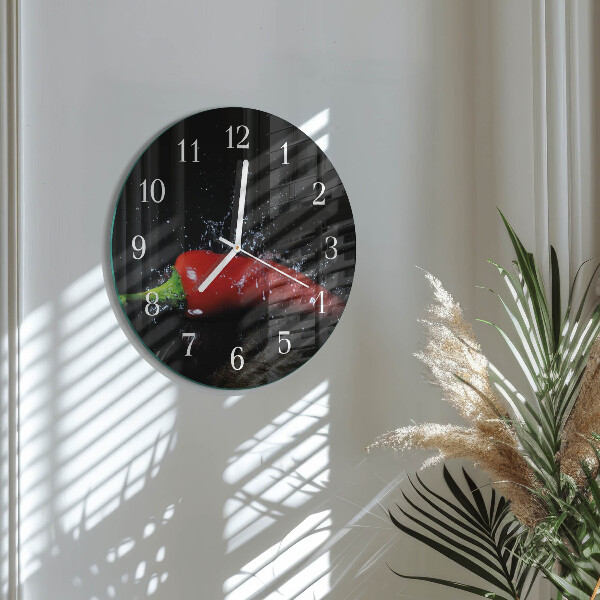 Orologio rotondo peperoncini