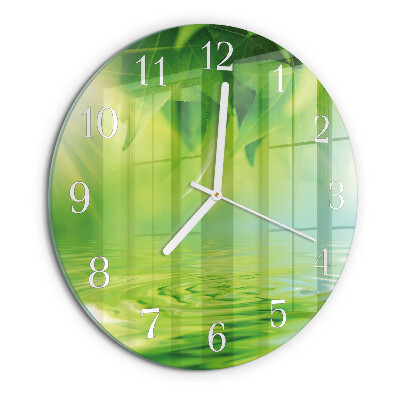 Orologio rotondo Foglie