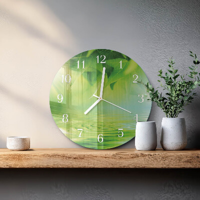 Orologio rotondo Foglie