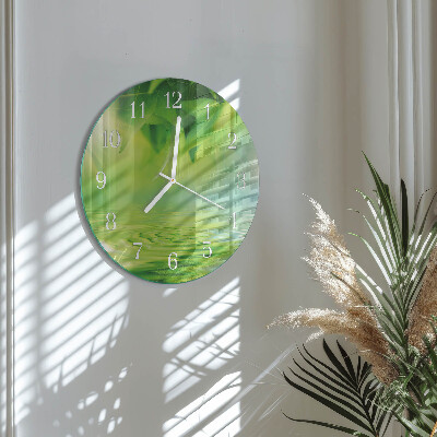 Orologio rotondo Foglie