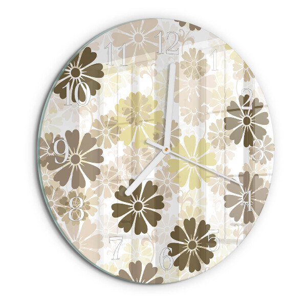 Orologio rotondo Arte floreale