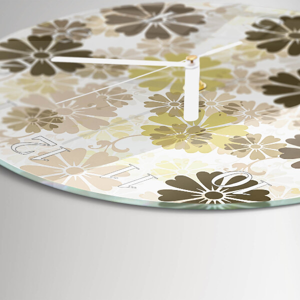 Orologio rotondo Arte floreale