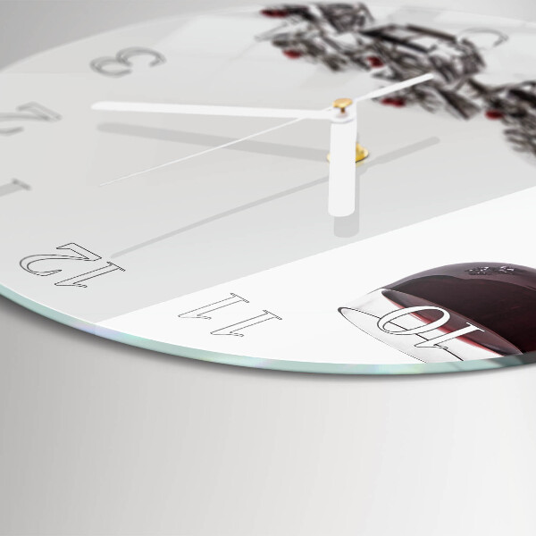 Orologio rotondo Bicchiere da vino