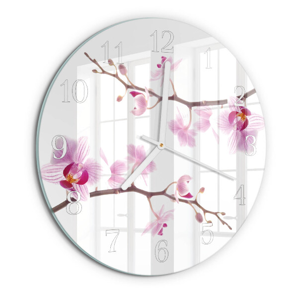 Orologio rotondo Orchidea