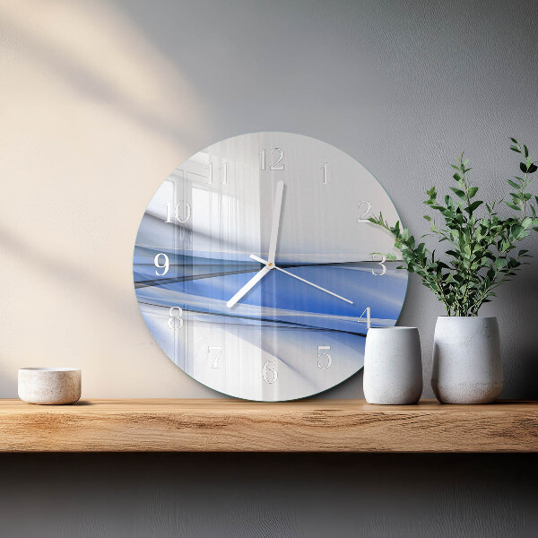 Orologio rotondo Linee astratte