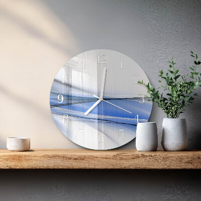 Orologio rotondo Linee astratte