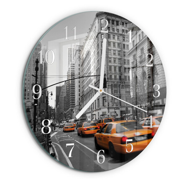 Orologio rotondo Taxi a New York