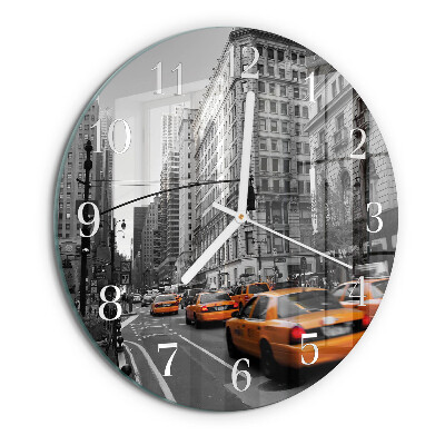 Orologio rotondo Taxi a New York