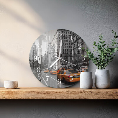 Orologio rotondo Taxi a New York