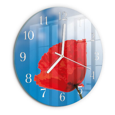 Orologio rotondo Papavero