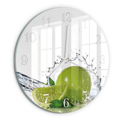 Orologio rotondo Acqua di calce