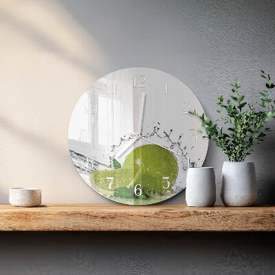 Orologio rotondo Acqua di calce